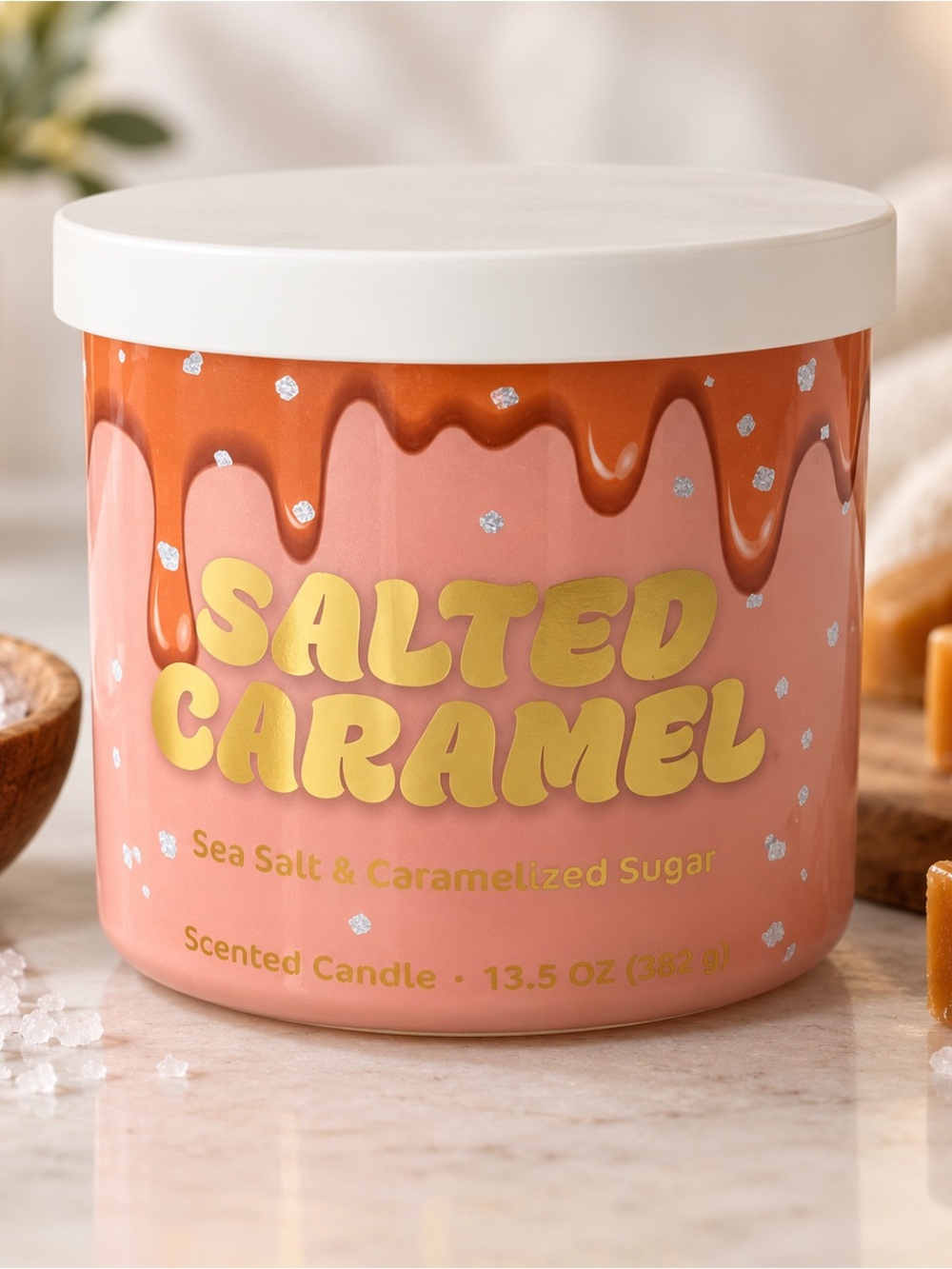 Salted Caramel 3 Wick Candle
